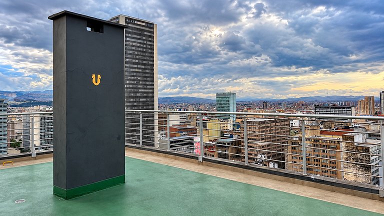 Vista a Monserrate | Loft para 3 en Bogotá Centro