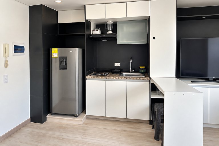 Loft con vista a los cerros para 3 | Bogotá Centro