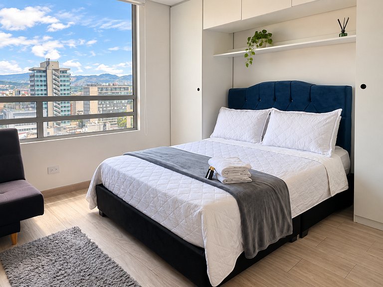 Loft con vista a los cerros para 3 | Bogotá Centro