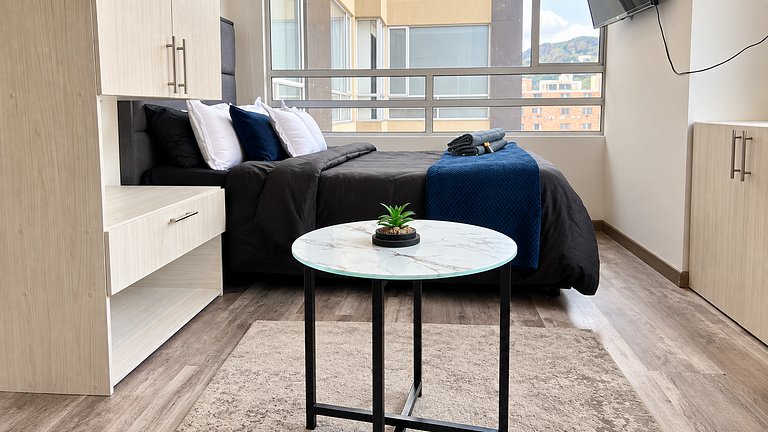 Loft piso 18 con vista a los cerros Bogotá Centro