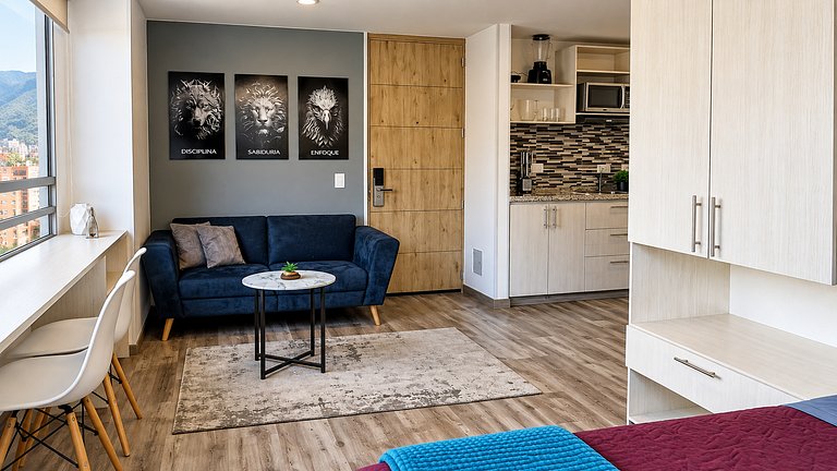 Loft piso 18 con vista a los cerros Bogotá Centro