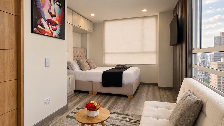 Vista a Monserrate | Loft para 3 en Bogotá Centro