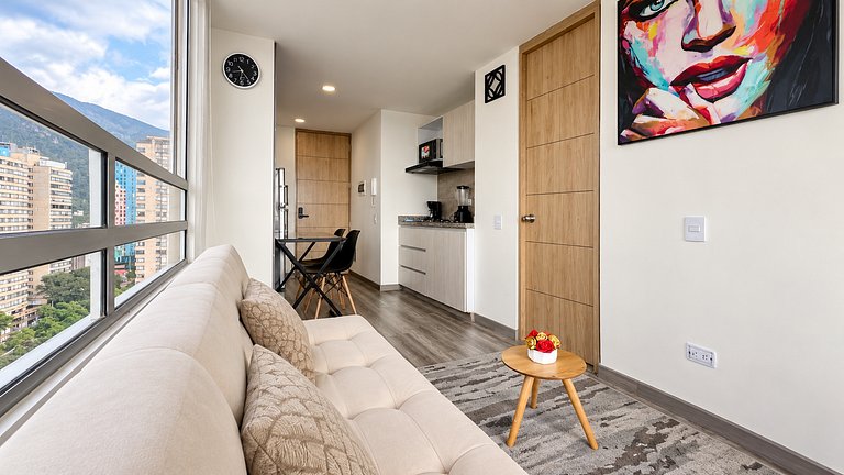 Vista a Monserrate | Loft para 3 en Bogotá Centro
