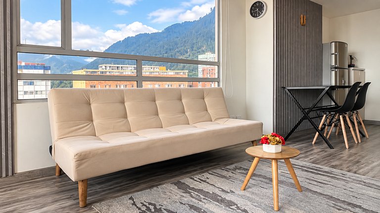 Vista a Monserrate | Loft para 3 en Bogotá Centro
