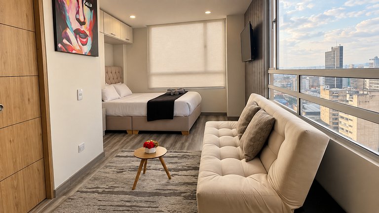 Vista a Monserrate | Loft para 3 en Bogotá Centro