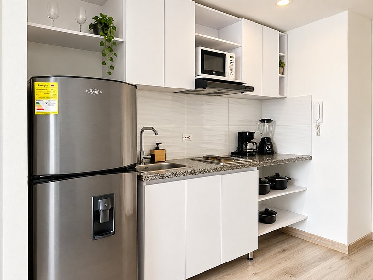 Apartamento familiar para 5 con vista Bogotá