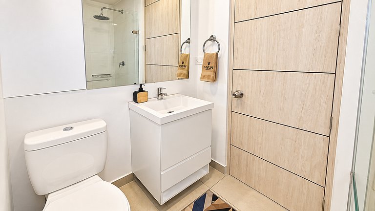 Apartamento familiar para 5 con vista Bogotá