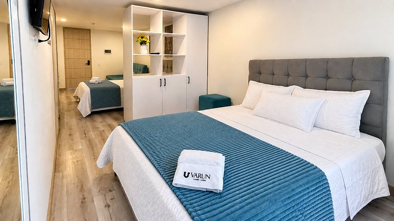 Apartamento familiar para 5 con vista Bogotá